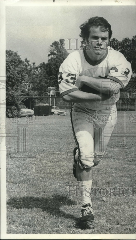 1972 Press Photo Newman Football Player Floppy Davis, Running Back - nos08738 - Historic Images