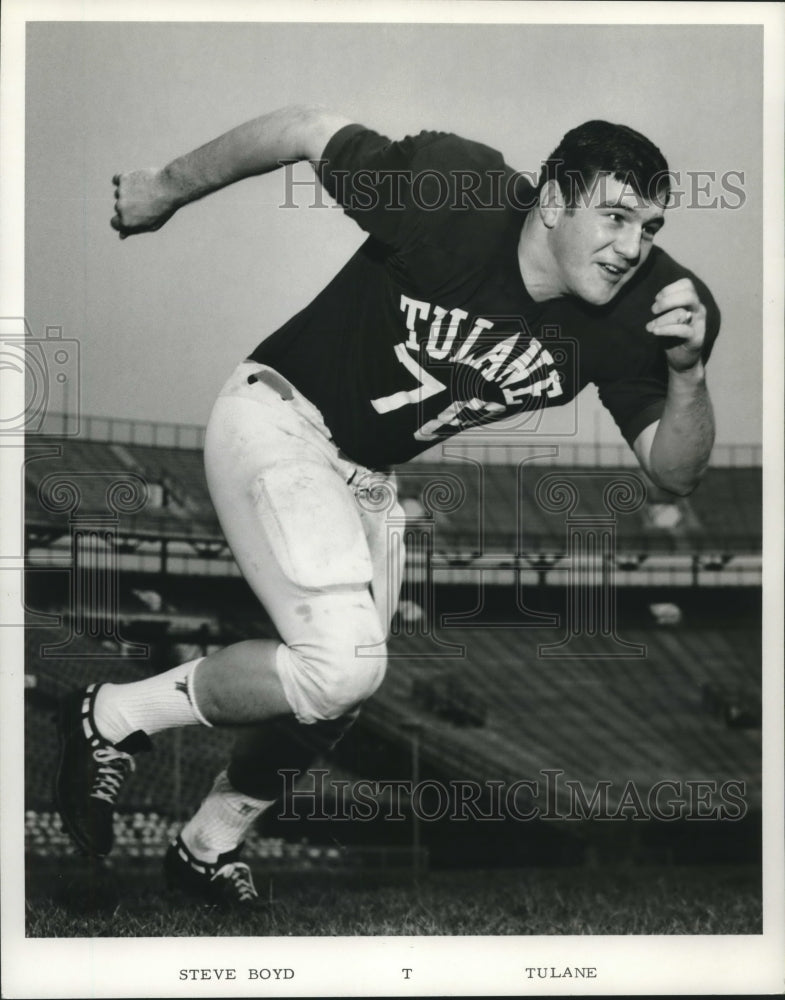 1969 Press Photo Steve Boyd, Tulane Football Player - nos08915 - Historic Images