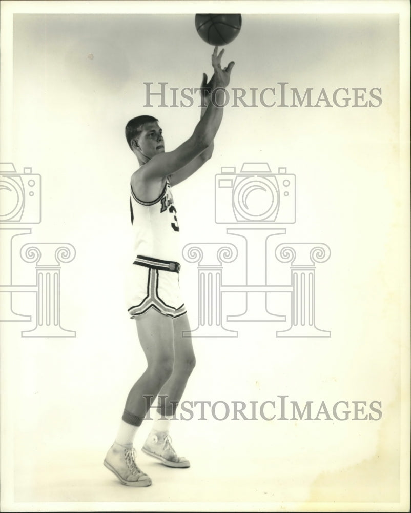 1969 Press Photo Randy Crews, University of Illinois Basketball Player- Historic Images