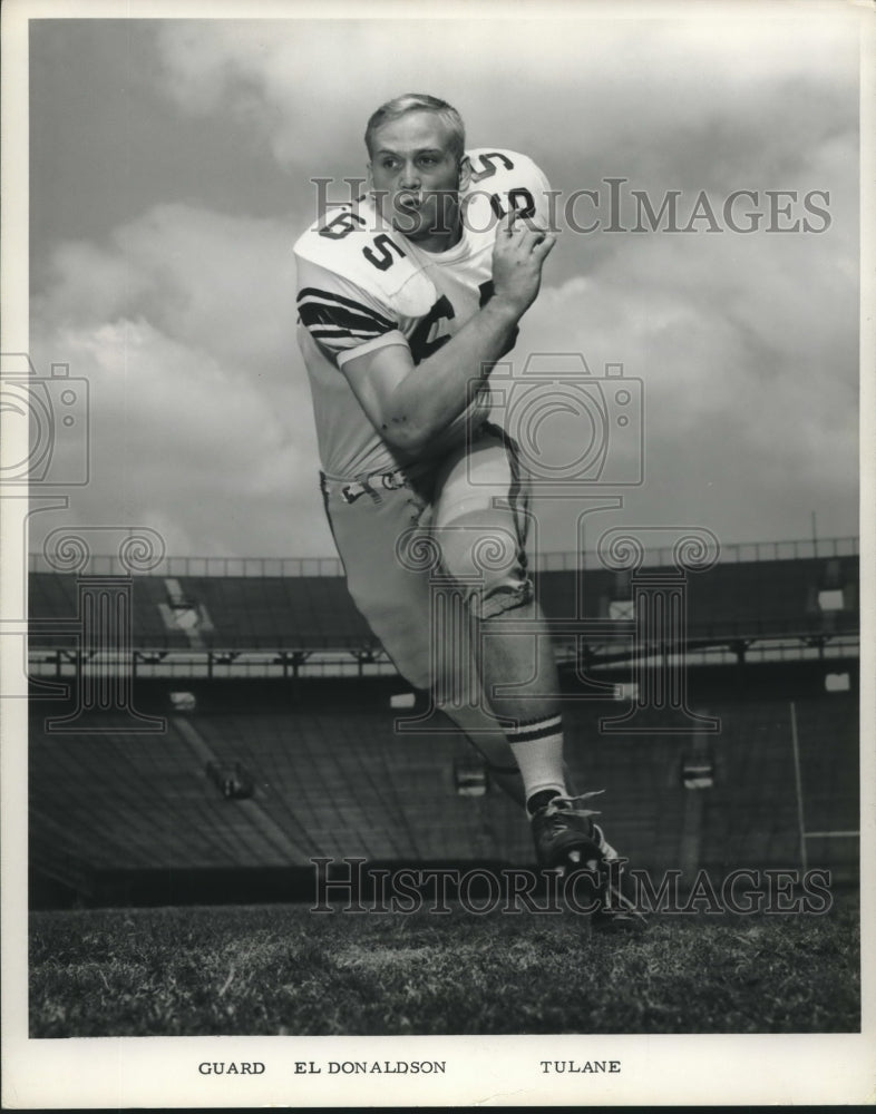 1967 Press Photo Football - El Donaldson of Tulane University - nos09025 - Historic Images