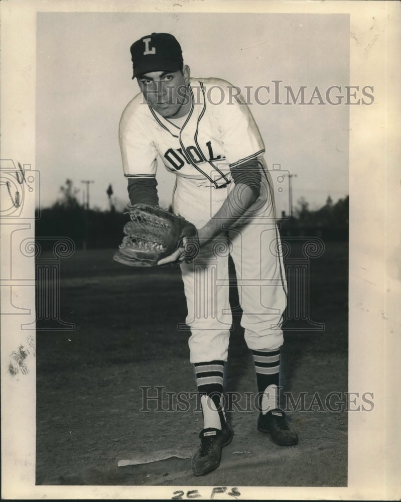 Press Photo Baseball Player Bob Delpedio - nos09074 - Historic Images