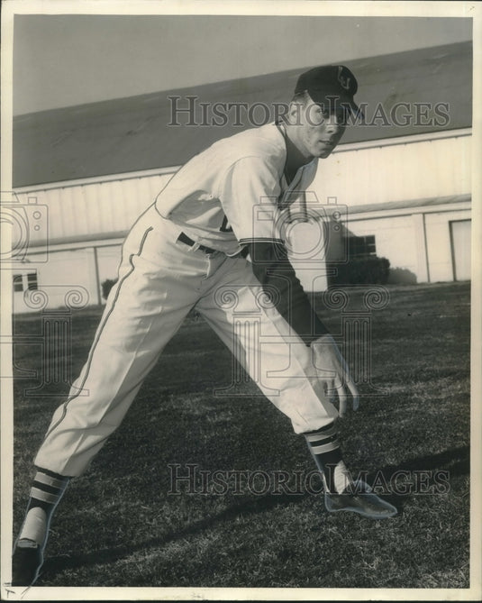 Press Photo Baseball Player Bob Delpedio, Pitcher - nos09076- Historic Images