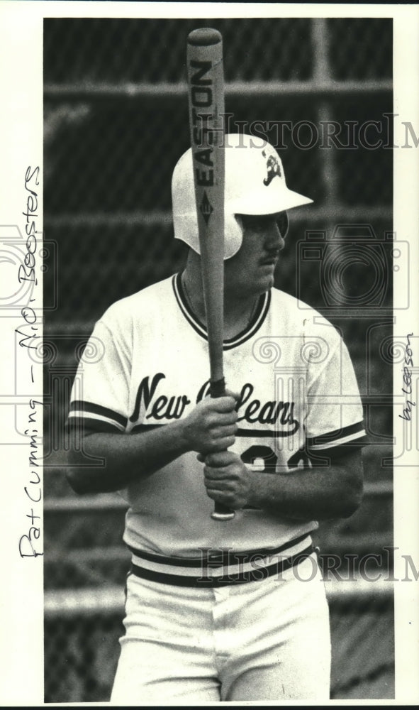 1983 Press Photo Pat Cummings, New Orleans Boosters Baseball Player - nos09169 - Historic Images