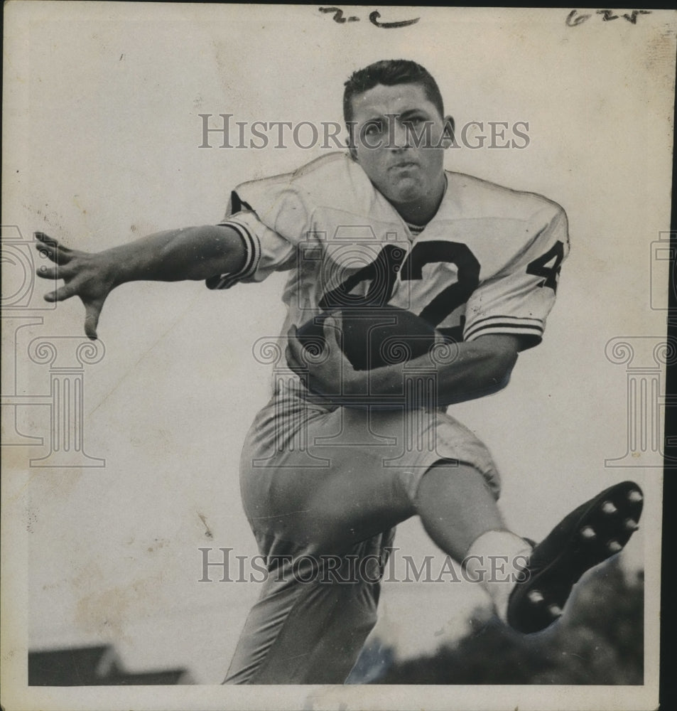 1967 Press Photo John Delaney, LaGrange Senior Football Halfback Player - Historic Images