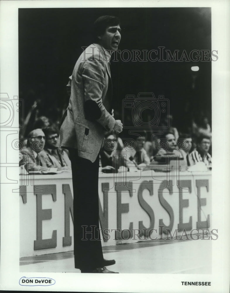 1983 Press Photo Don DeVoe, Tennessee Basketball Coach - nos09381 - Historic Images