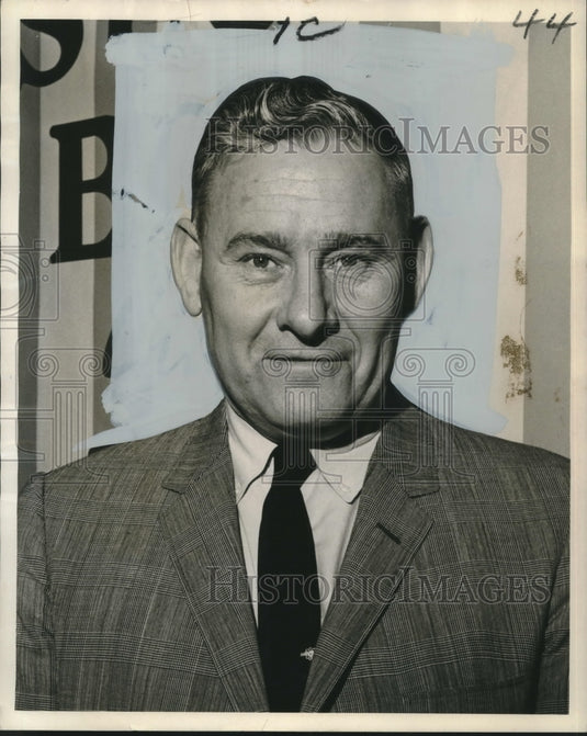 1966 Press Photo Bud Dudley, Liberty Bowl Director in New Orleans - nos09409 - Historic Images
