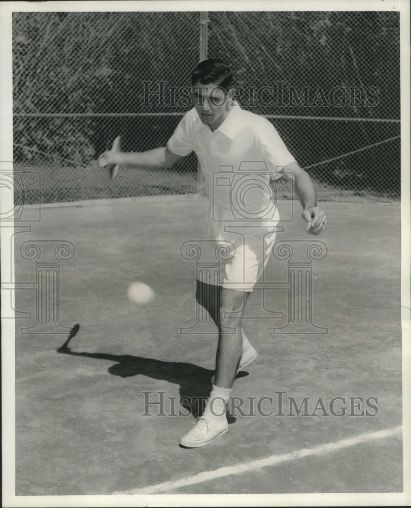 1967 Press Photo Jerry Dalrymple Jr., Tulane University Tennis Player- Historic Images