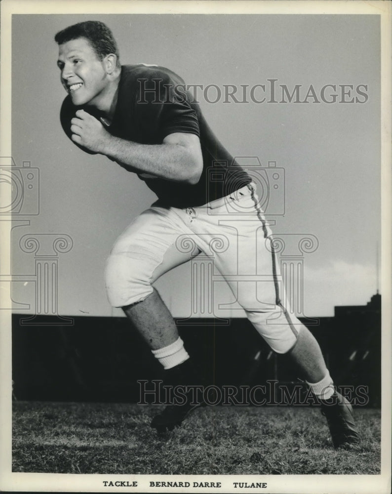 1967 Press Photo Bernard Darre, Tulane University Football Tackle - nos09430- Historic Images