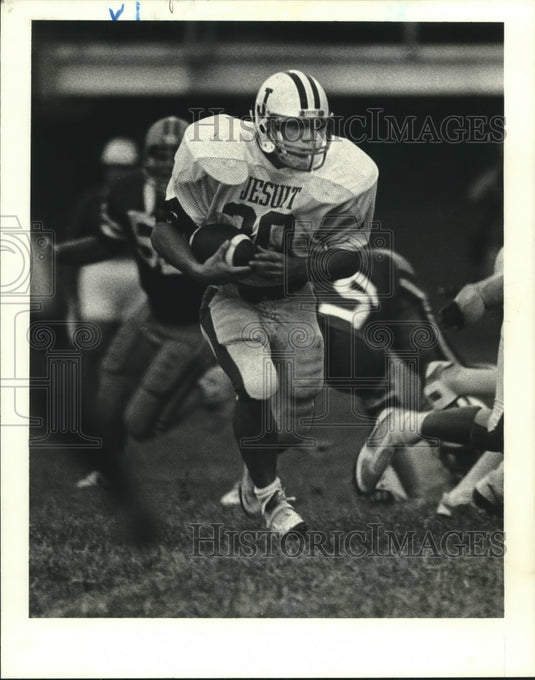 1985 Press Photo Chuck Daferes, Jesuit Football Player - nos09439 - Historic Images