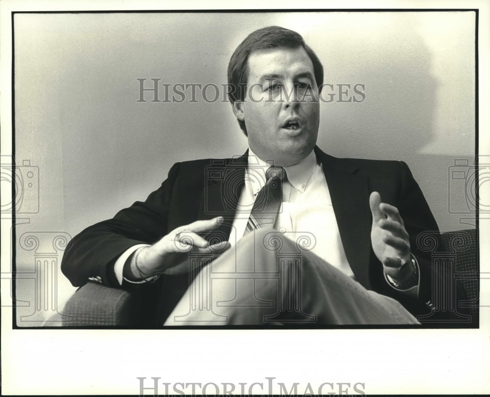 1988 Press Photo Greg Davis, Tulane University Head Football Coach - nos09556 - Historic Images