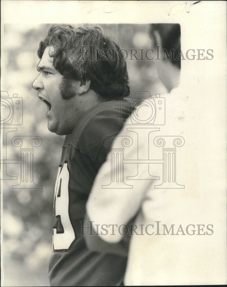 1972 Press Photo Tom Dempsey, Philadelphia Eagles Football Kicker at Saints Game - Historic Images