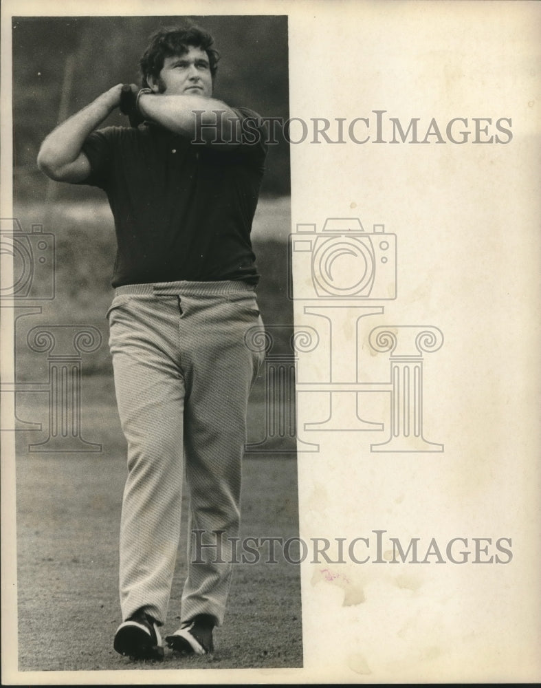 1971 Press Photo Tom Dempsey, Saints Football Player Playing Golf - nos10000 - Historic Images