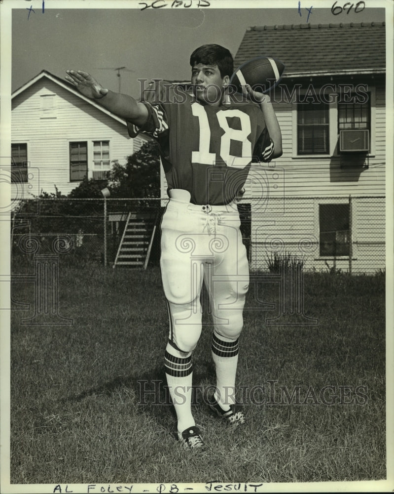 1972 Al Foley, Jesuit Football Quarterback - Historic Images