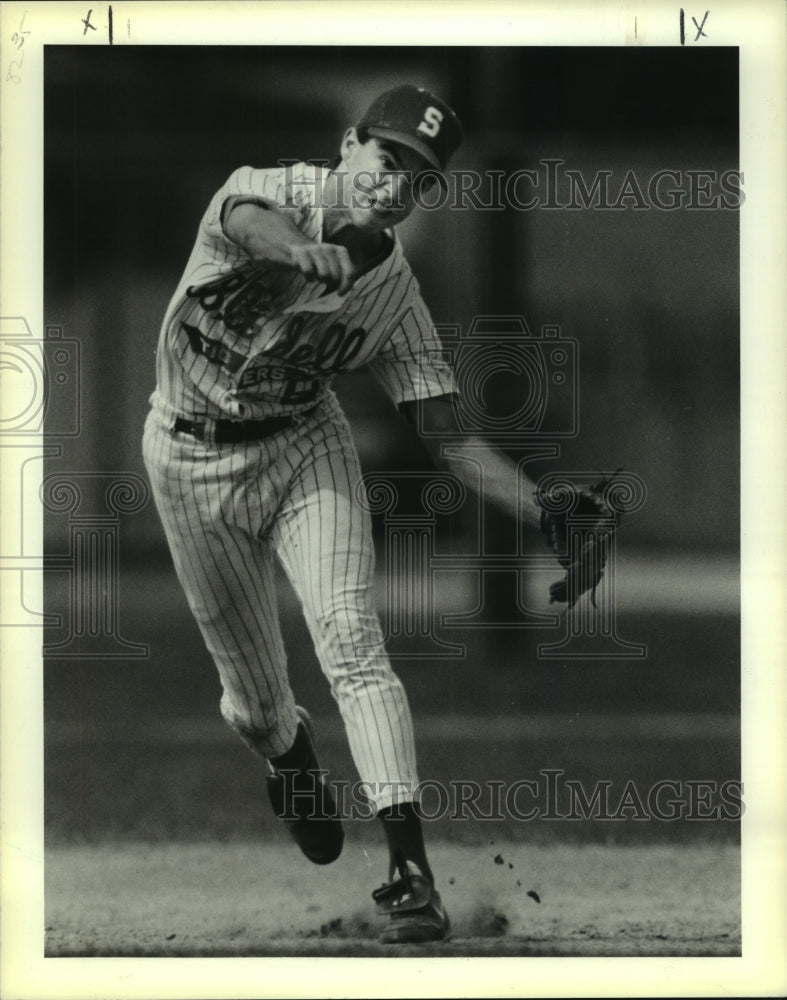 1991 Press Photo Kevin Fogg, Slidell Baseball Player - nos10145 - Historic Images