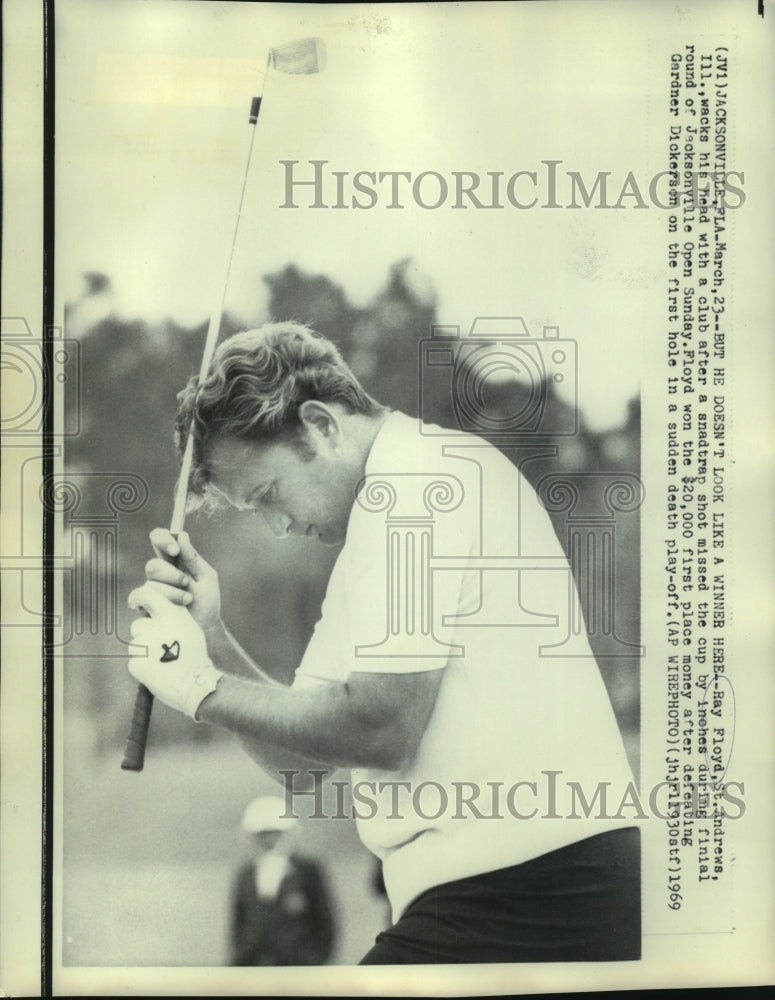 1969 Press Photo Golfer Ray Floyd at Jacksonville Open Tournament - nos10181- Historic Images