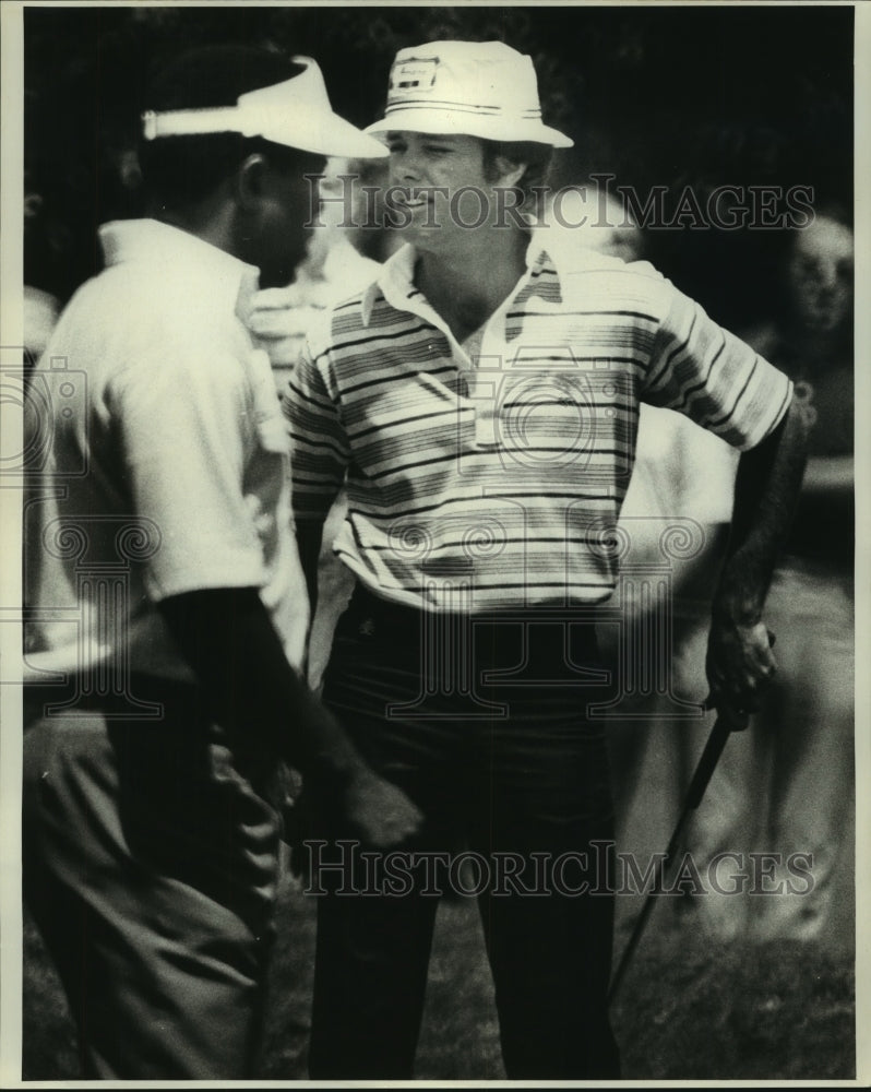 1978 Press Photo Golfers Lee Elder and Mark Hayes - nos10196- Historic Images