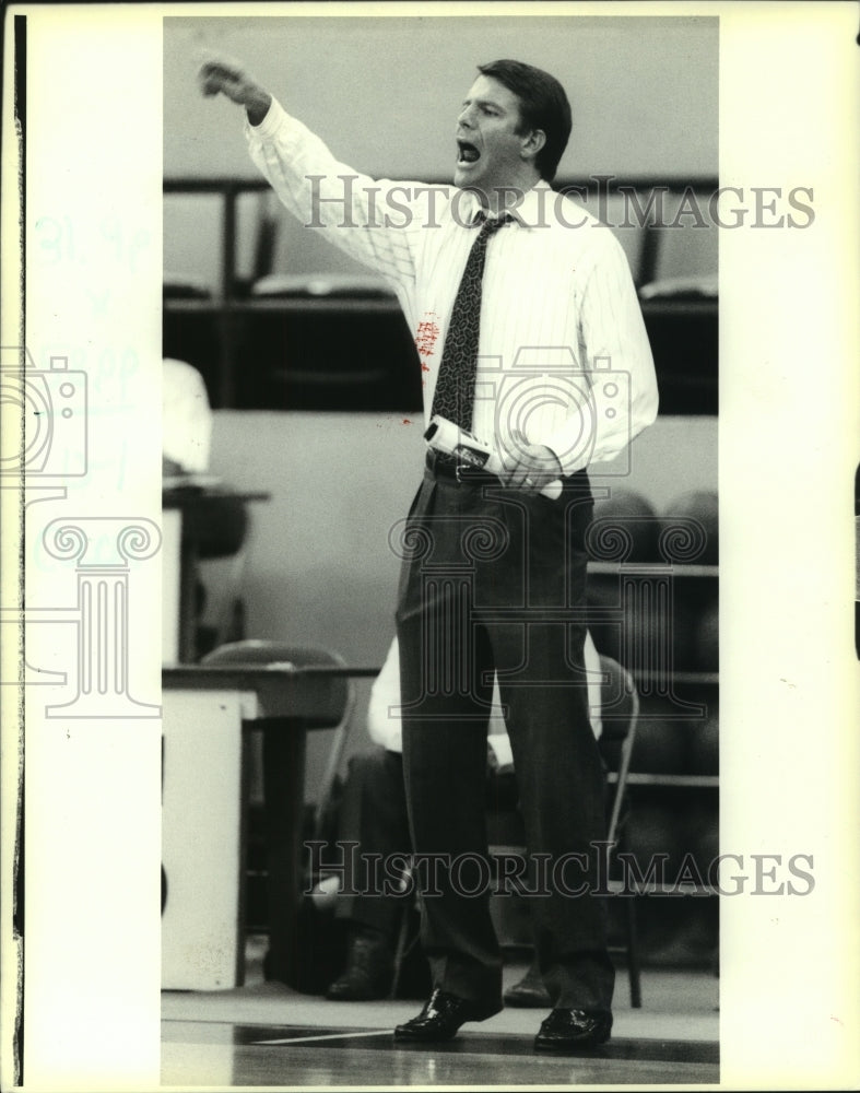 1991 Press Photo Tim Floyd, Basketball Coach - nos10257 - Historic Images