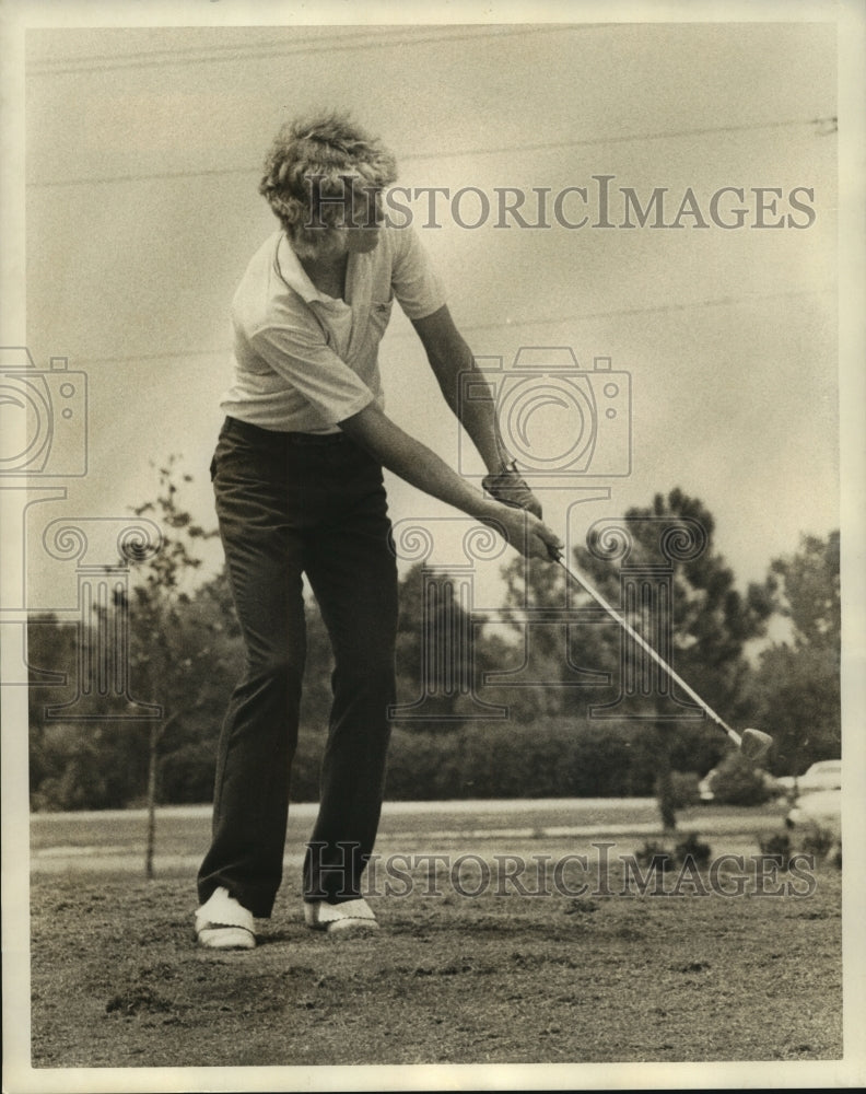 1973 Press Photo Golfer J. Erwin - nos10258 - Historic Images