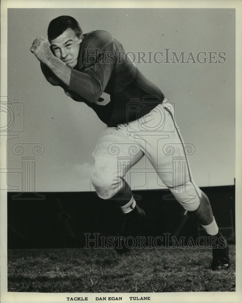 Press Photo Dan Egan, Tulane University Football Tackle Player - nos10263 - Historic Images