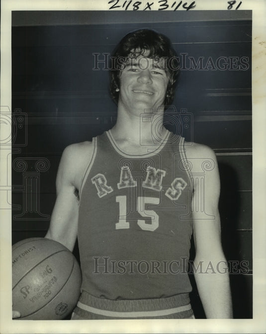 1976 Press Photo Tim Ellis, Redemptorist Rams Basketball Player - nos10334 - Historic Images