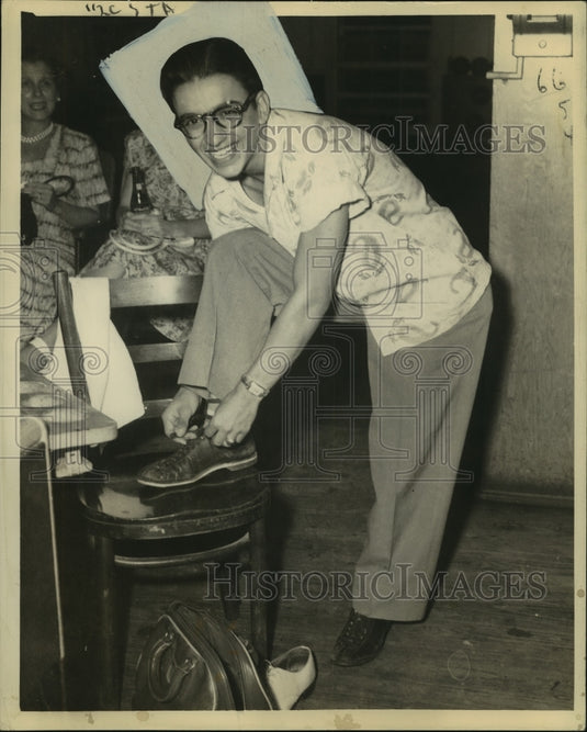 Press Photo Bowler John Fazzio - nos10390 - Historic Images