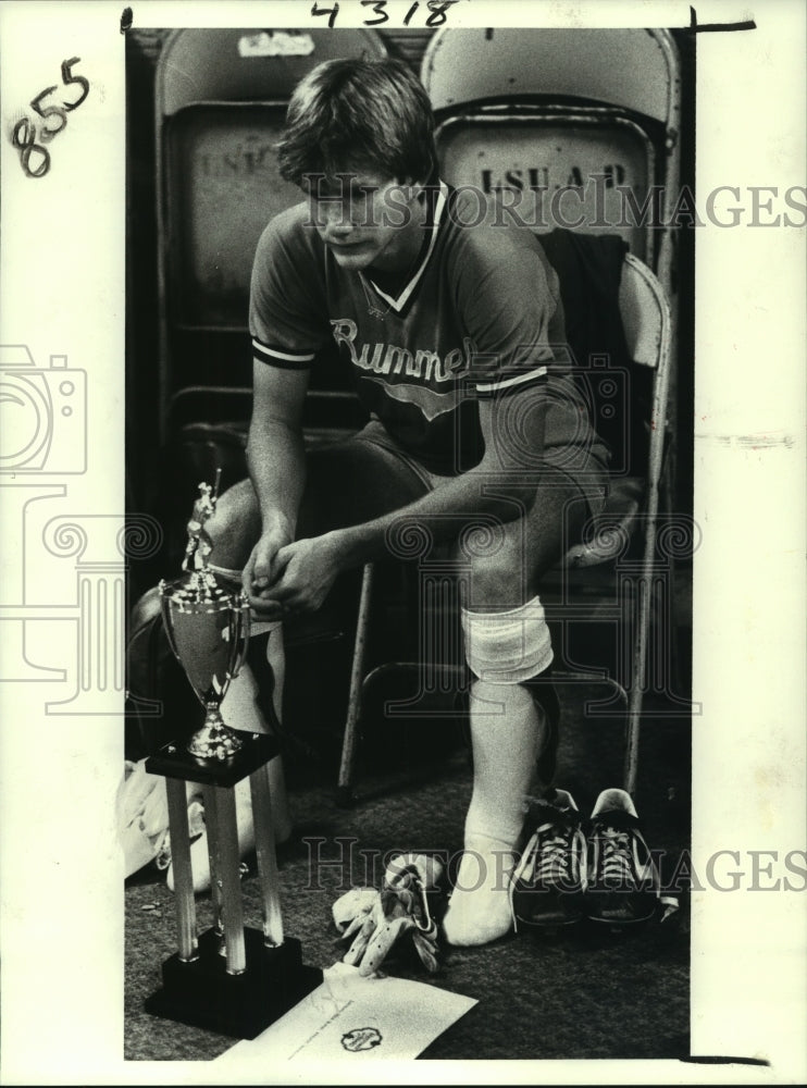 1980 Press Photo Glen Formaux, Rummel Raiders Football Player - nos10607- Historic Images