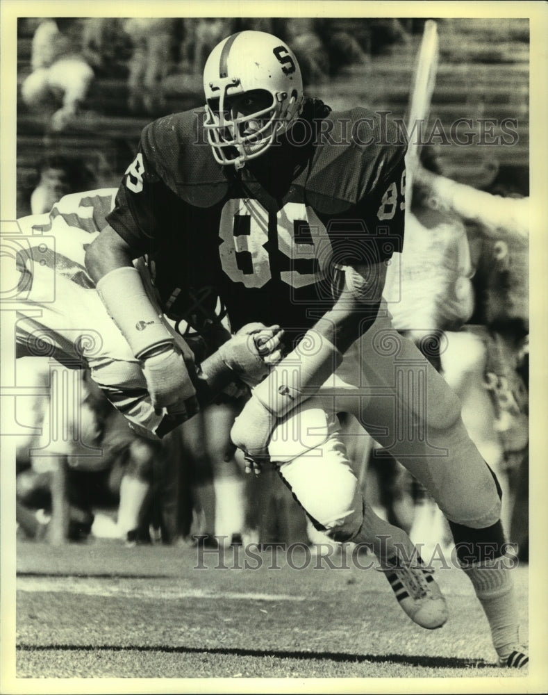 1979 Press Photo Chuck Evans, Stanford Football Tackle Player - nos10704- Historic Images