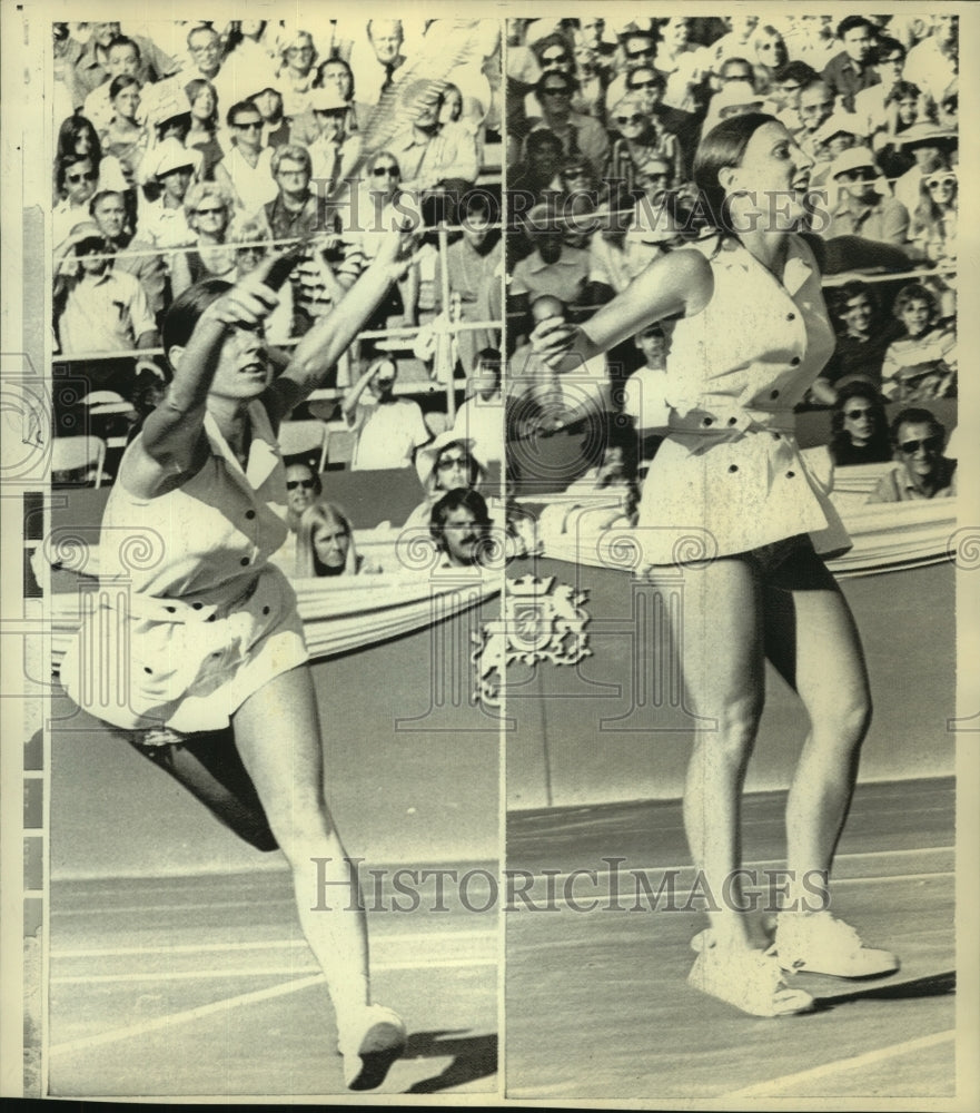 1971 Press Photo Tennis Player Francoise Durr at Canadian Open Championships- Historic Images