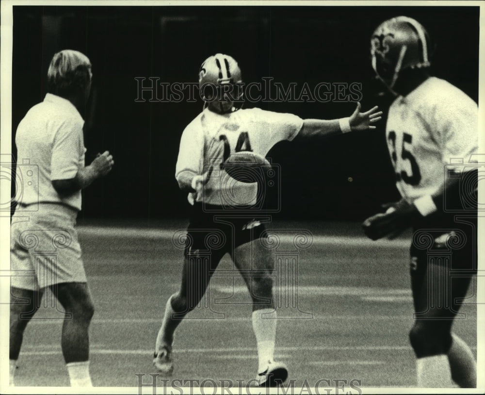 1979 Press Photo Russell Erxleben, Saints Football Player at Practice - Historic Images