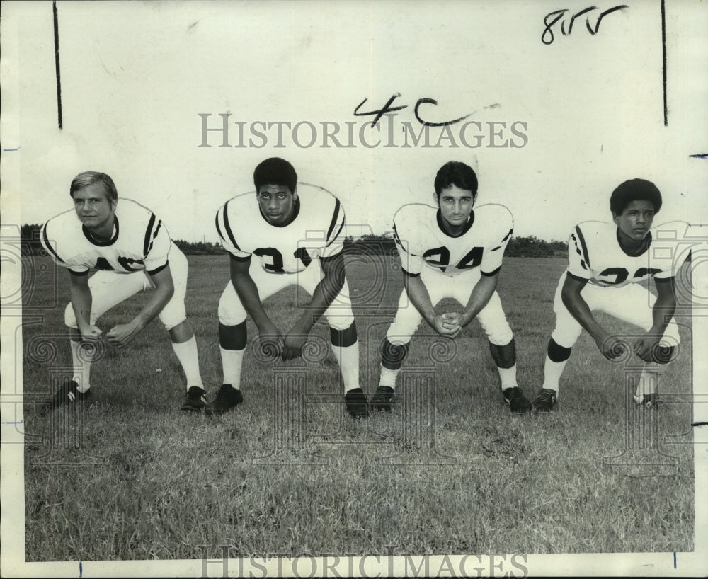 1970 Barney Earles, Abramson Football Player with Teammates - Historic Images