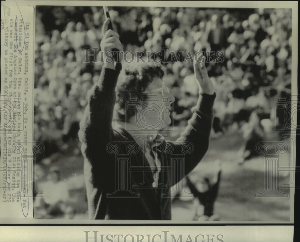 1975 Press Photo Golfer Pat Fitzsimons at Glen Campbell Los Angeles Open - Historic Images