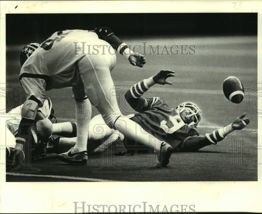 1980 George Farmer, Southern University Football Player at Game - Historic Images