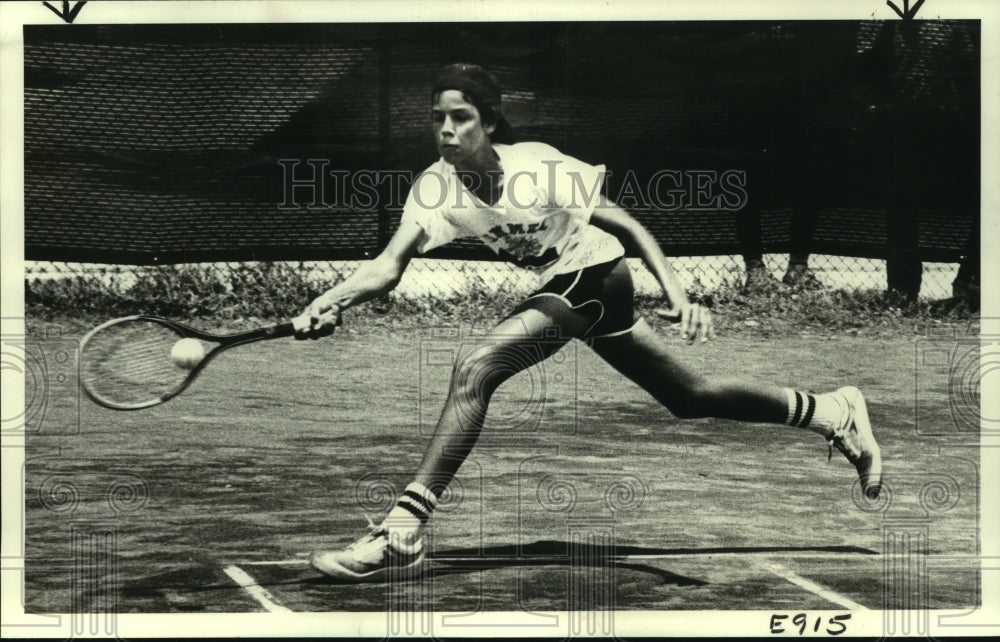 1979 Press Photo Pas Eddington, Metairie Tennis Player at Match - nos11283 - Historic Images