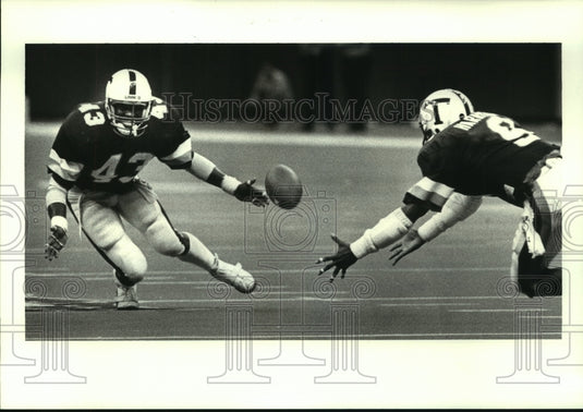 1985 Press Photo Burnell Dent, Tulane Football Player at Florida State Game- Historic Images