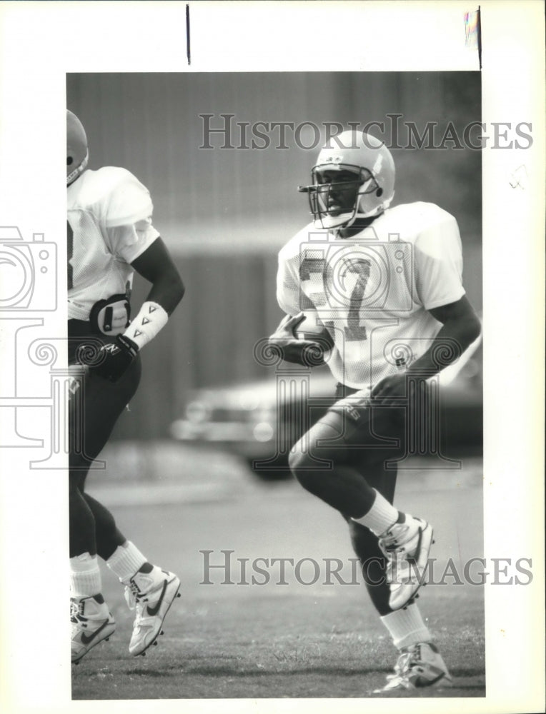 1991 Press Photo Louisiana State University tailback Vincent Fuller - nos11573 - Historic Images