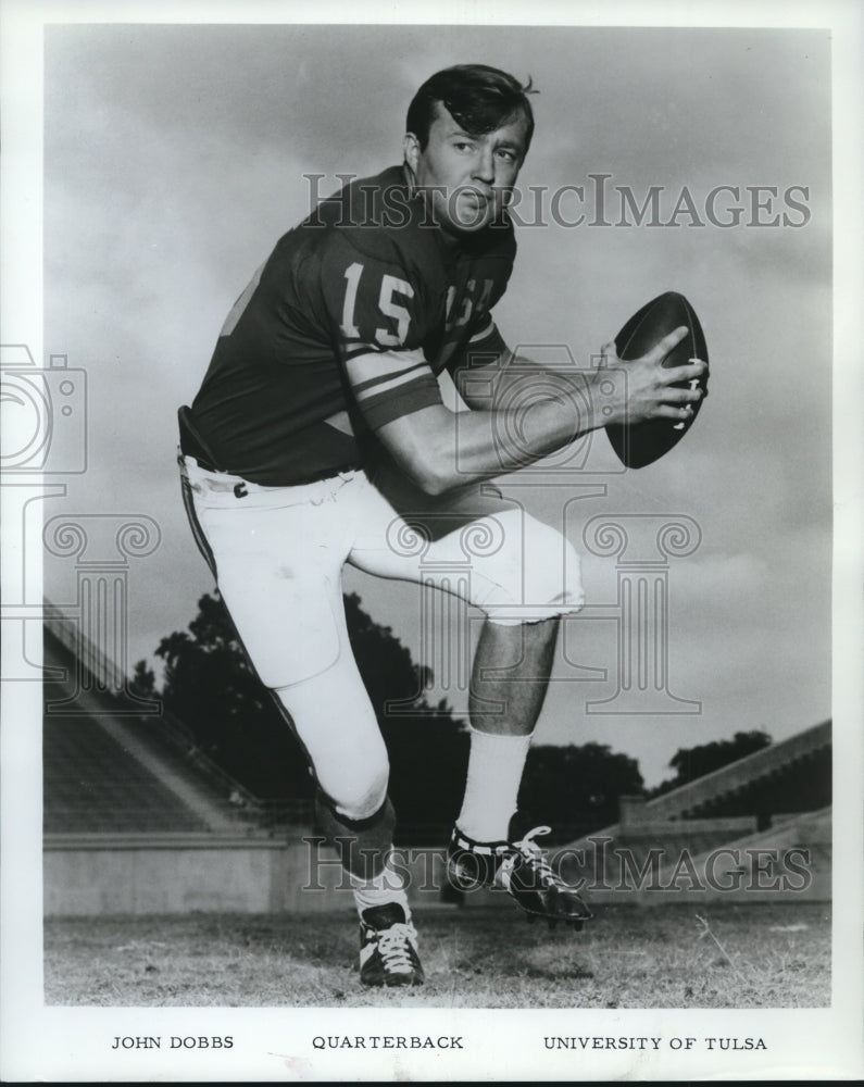 1968 Press Photo John Dobbs, quarterback at the University of Tulsa. - nos11631 - Historic Images