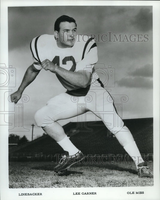 Press Photo Football - Linebacker Lee Garner, Ole Miss - nos11698- Historic Images