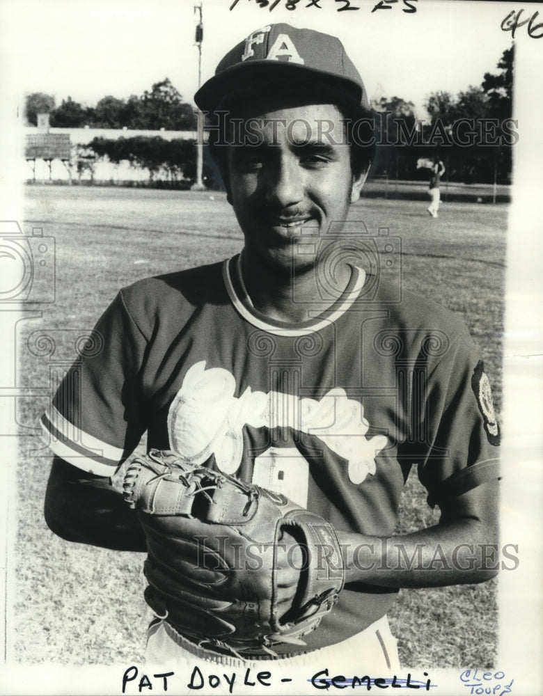 1978 Press Photo Cleo Toups playing at NORD-Candies All-American Baseball League- Historic Images