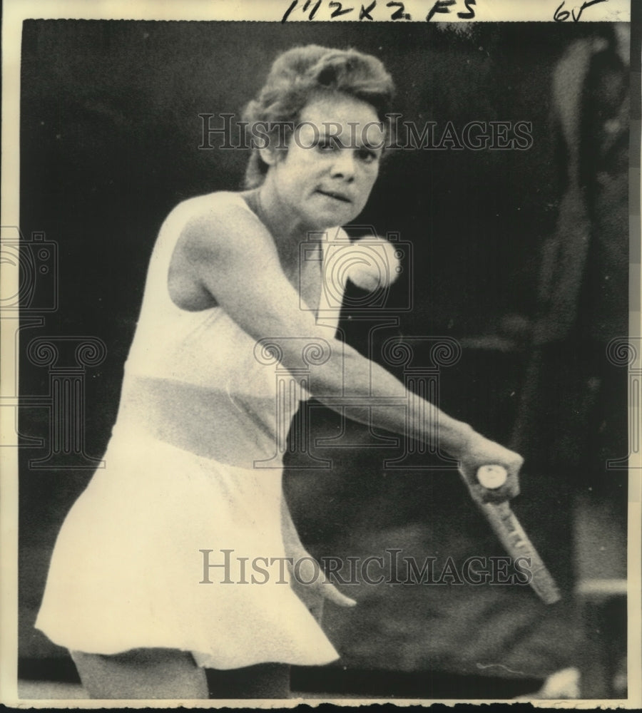 1975 Press Photo Evonne Goolagong- Women&#39;s Finals U.S. Open Tennis Championships - Historic Images