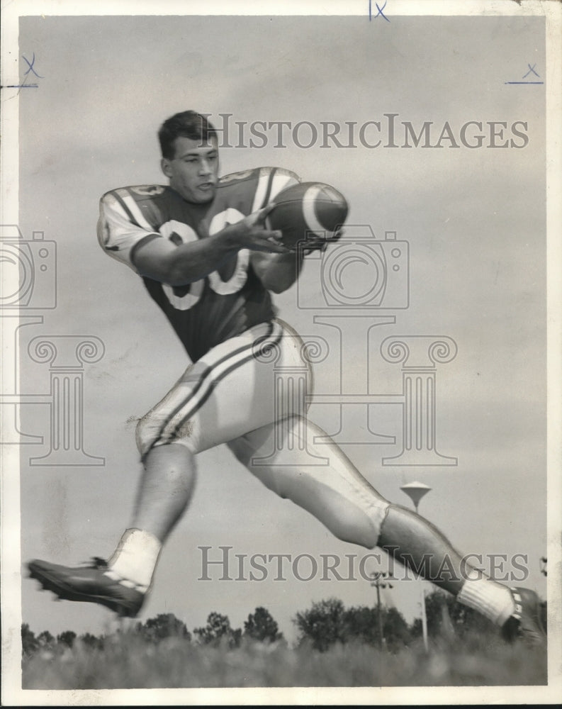 1968 Northwestern State College Football Player Steve Gaspard-Historic Images
