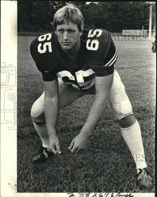 1979 Press Photo LSU Tigers Football Mike Gambrell