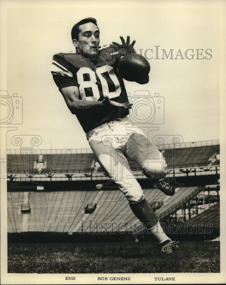 1967 Football - Bob Genenz, End for Tulane-Historic Images