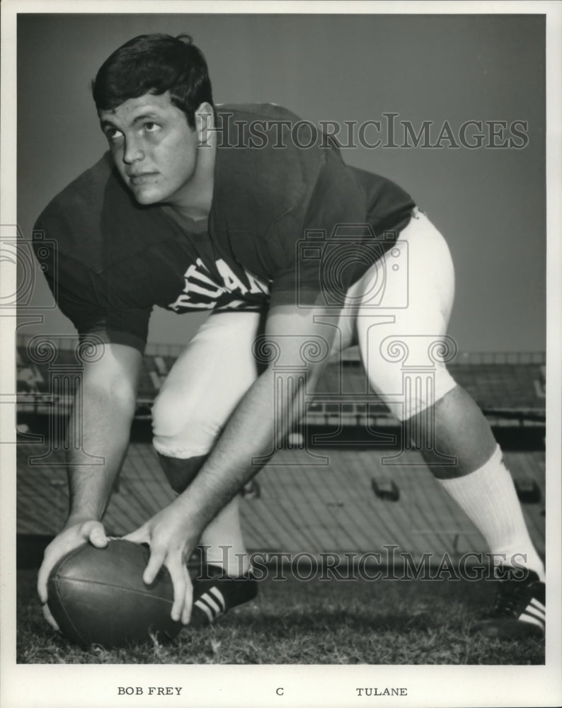 1971 Press Photo Tulane college football player Bob Frey - nos12173- Historic Images