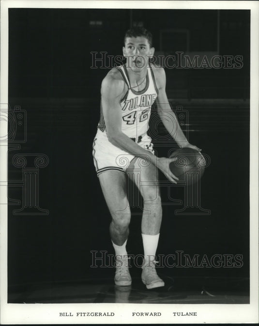 1970 Press Photo Tulane basketball player Bill Fitzgerald - nos12178 - Historic Images