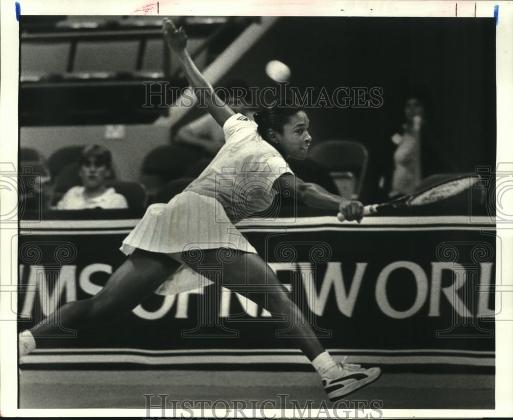 1985 Press Photo Tennis player Zina Garrison, Virginia Slims of New Orleans - Historic Images