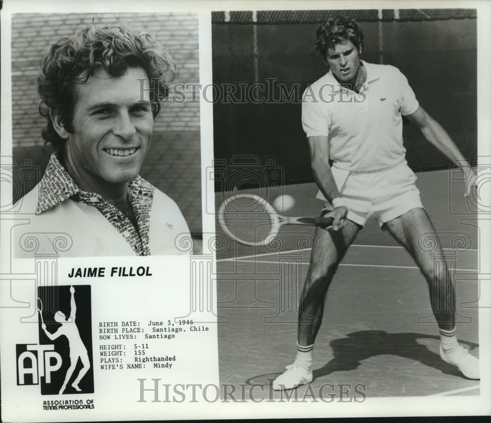 1979 ATP Tour tennis player Jaime Fillol - Historic Images