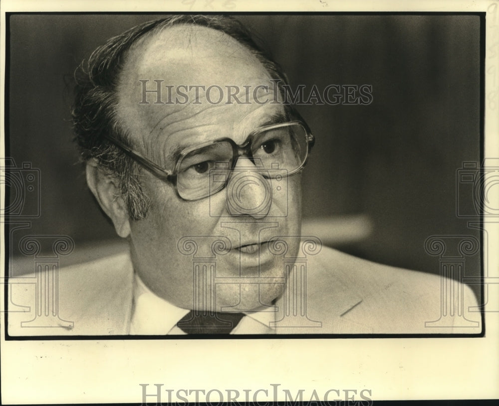 1982 Press Photo Dr. Jack Doland, McNeese State University president - nos12750- Historic Images