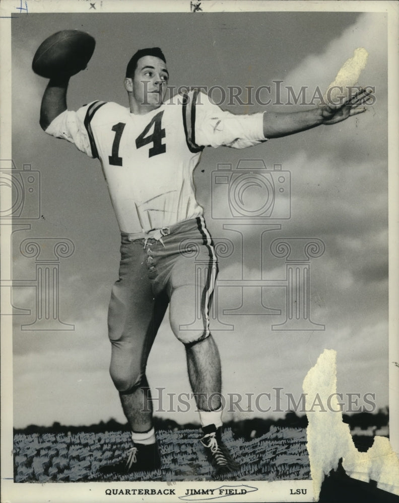 1967 LSU college football quarterback Jimmy Field - Historic Images