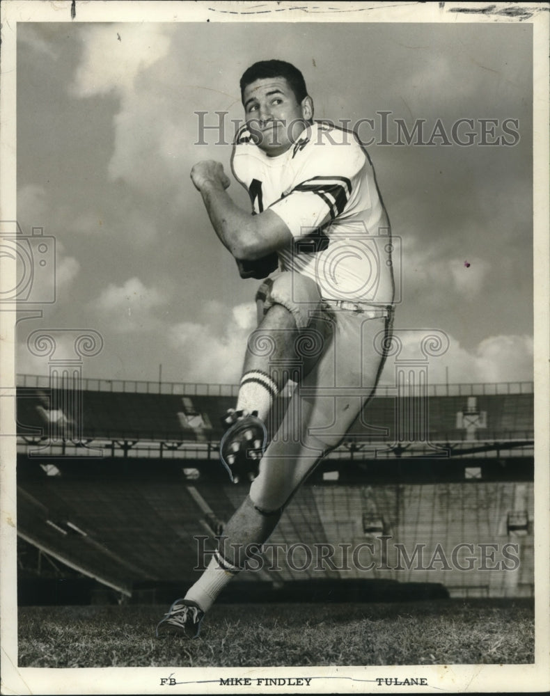 1966 Tulane college football player Mike Findley - Historic Images