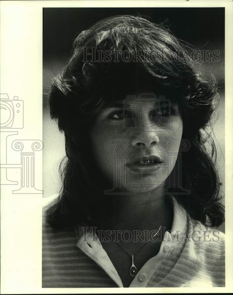 1983 Press Photo Chapelle High tennis player Jan Guadiano - nos12967- Historic Images